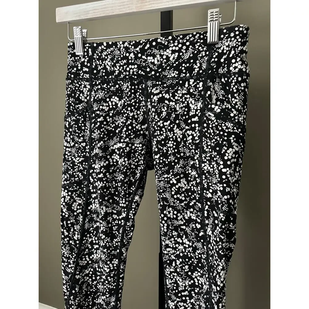 Lululemon Tight Stuff Tight II *25” Size 6 Chirasu Black Womens